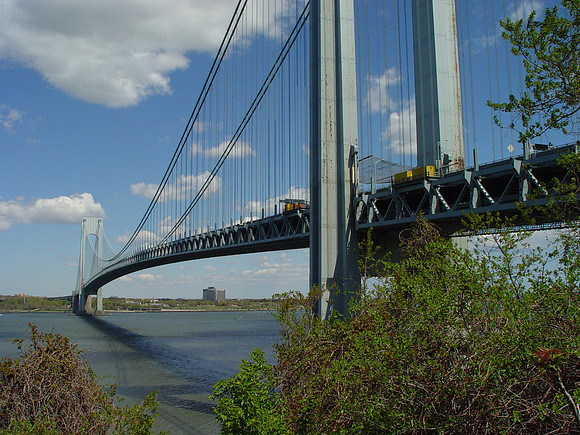 39mi and view of Verrazano from Staten Island