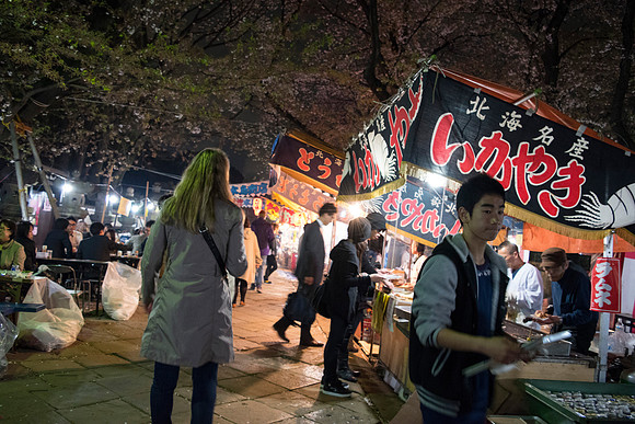 Hanami in Ueno
