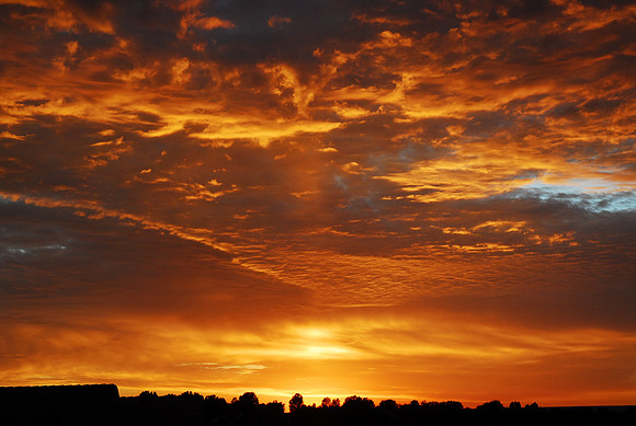 Gorgeous sunrise before the race!