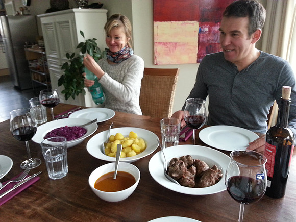 Pia and Karsten's amazing dinner!