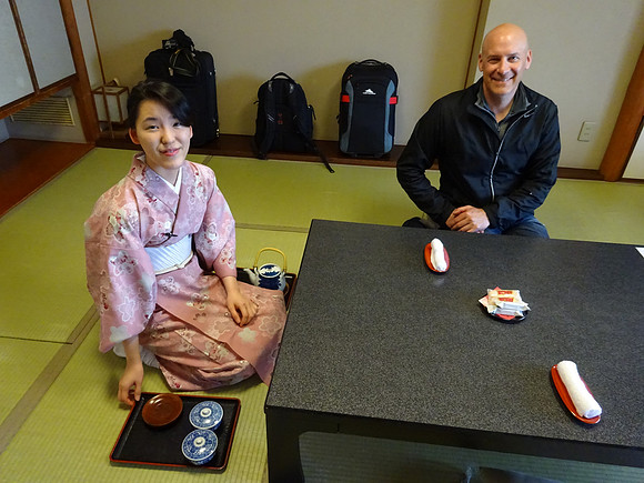 Tea time in our room
