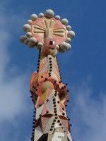 Spire on Sangria Famila Cathedral in Barcelona