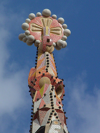 Spire on Sangria Famila Cathedral in Barcelona