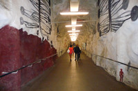 Heading for the subway