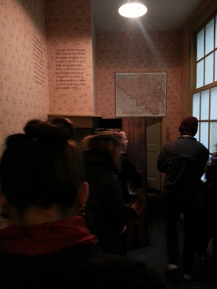 THE actual bookcase that hid the annex in Anne Frank House