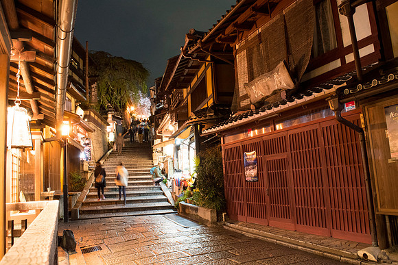 Famous steps in Higashiyama District