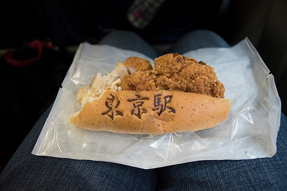 Approval stamp on my Chicken sandwich