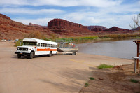 Jet boat launch - 60mi to the Confluence and campsite
