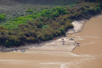 Campsite and prepping for the rapids