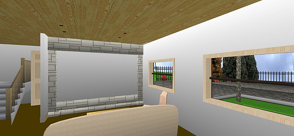 Proposed Media Room in Basement