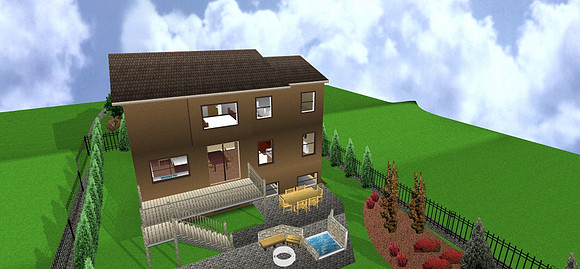 Aerial view of Back of House