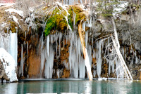 Close-up of the falls