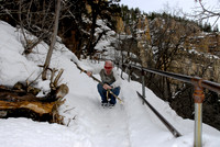 Only "safe" way down - controlled slide