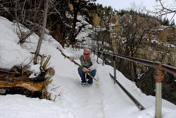 Only "safe" way down - controlled slide