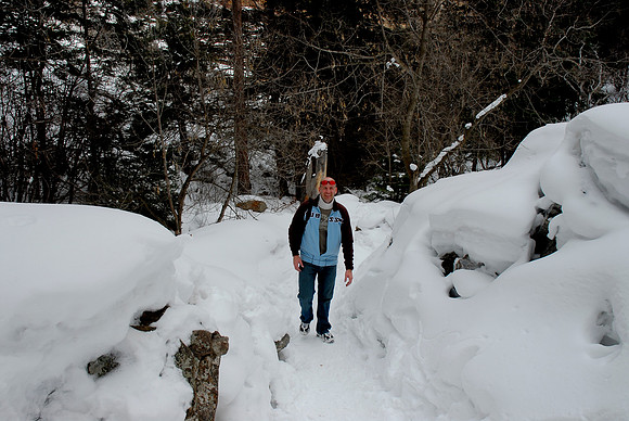 Higher ground brings complete snow trail